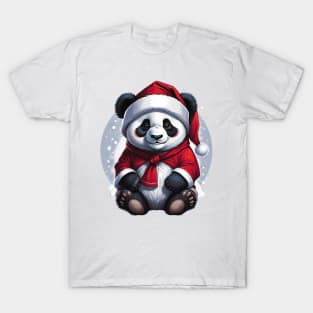 Santa Claus Baby Panda | Christmas T-Shirt